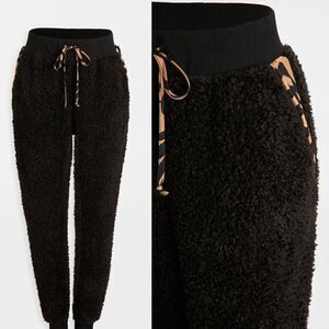 NWT Plush Apparel | Fleece Joggers in tan tiger print